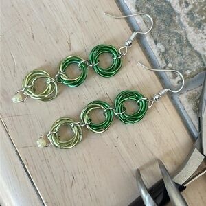 Green Ombré Dangles
